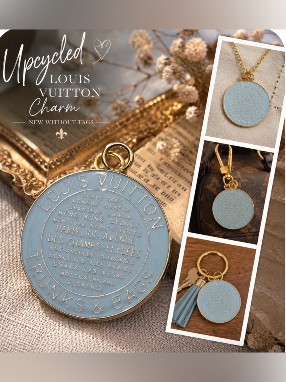 Louis Vuitton Trunks & Bags Enamel Charm / Pendant